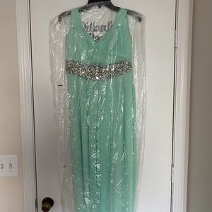Sequin Hearts Teal Prom Dress